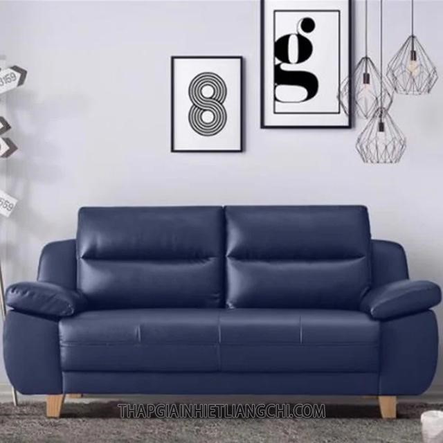 Ghế sofa da PU màu xanh navy