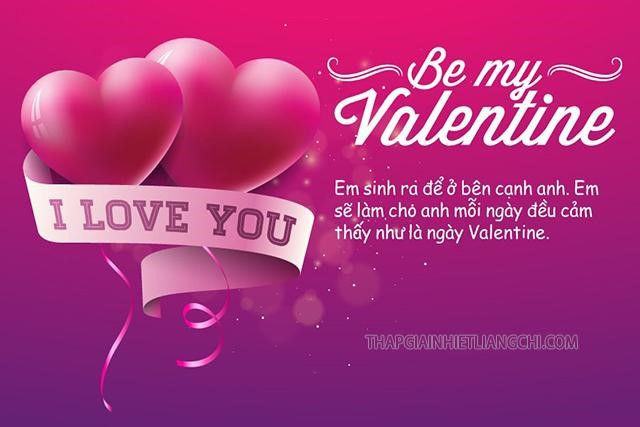 Lời chúc valentine đơn giản cho bạn trai