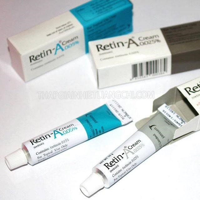 Retin – A: dạng kem Retinol