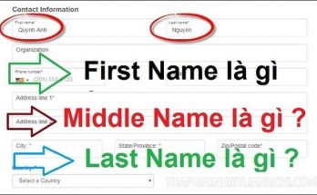 First name là gì