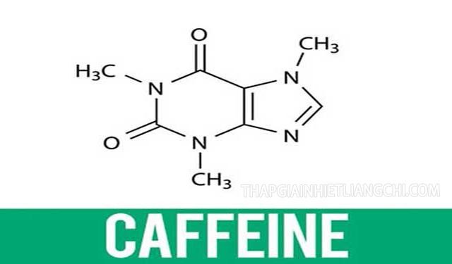 Công thức hóa học của chất Caffeine.