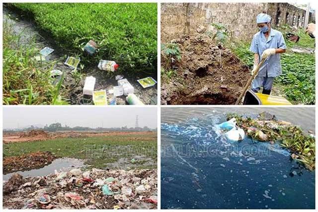 Rác thải sinh hoạt vứt bừa bãi ra môi trường