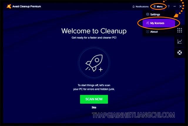 Cách cài đặt Avast Cleanup Premium và điền Key Avast Cleanup Premium 2021