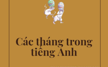 Tên gọi của các tháng trong tiếng Anh