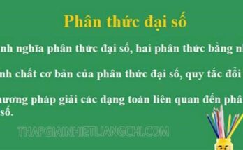 Tìm hiểu về phân thức đại số