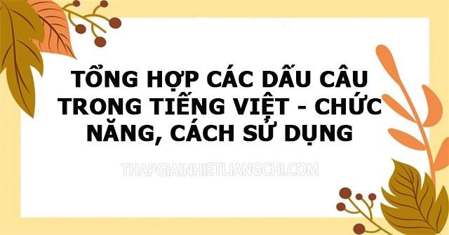 Các dấu câu trong tiếng Việt