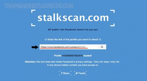 Công cụ Stalkscan