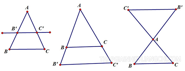 Ví dụ về định lý Talet đảo trong tam giác