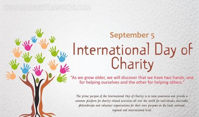 Ngày 5 tháng 09: Ngày Quốc tế Từ thiện