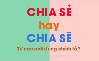 Chia sẽ là một từ không đúng chính tả và hoàn toàn không được chấp nhận