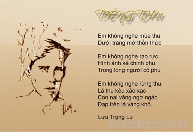 Bài thơ tiếng Thu của tác giả Lưu Trọng Lư