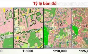 Ví dụ minh họa về một số tỉ lệ bản đồ 