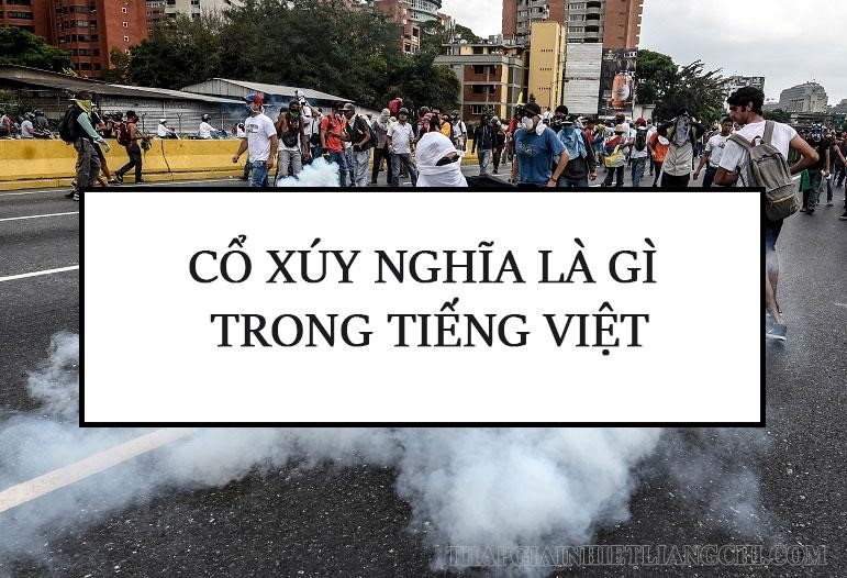 Giải nghĩa từ cổ xúy trong tiếng Việt