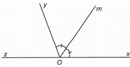 Hình minh hoạ bài tập vận dụng 1 - dạng 2 tia phân giác