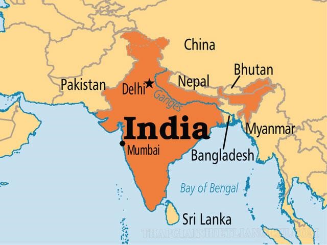 Vị trí địa lý của Ấn Độ 