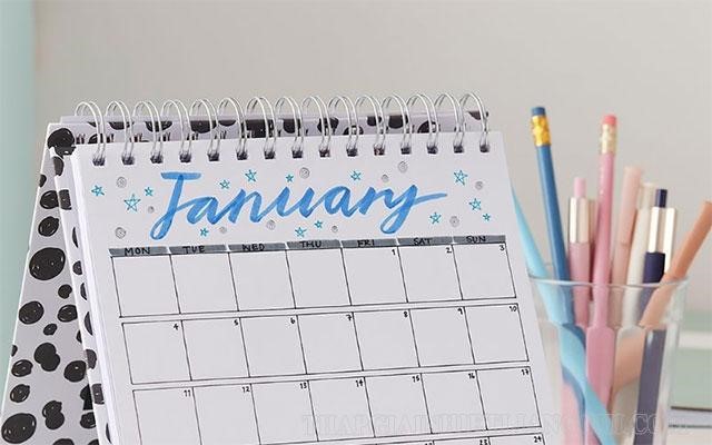 Cách viết tháng January theo ngôn ngữ US