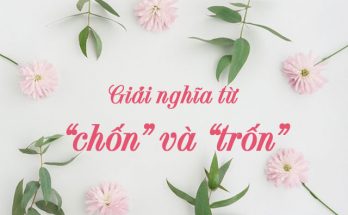 Giải nghĩa từ “chốn” và “trốn”