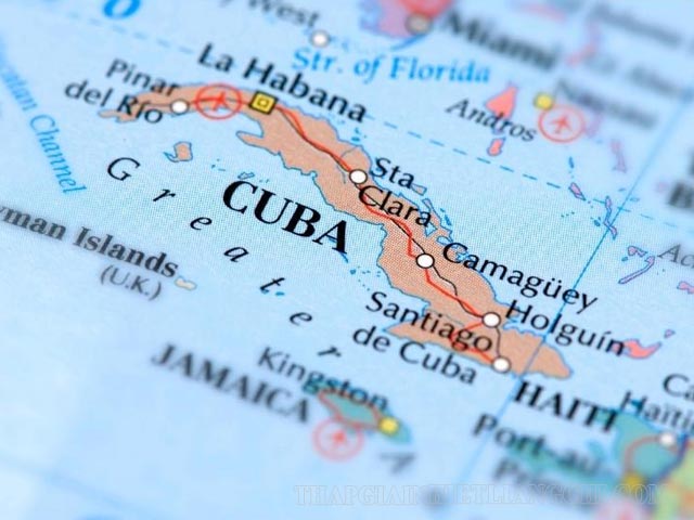 Cuba trên bản đồ thế giới