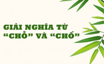 “Chỗ” là danh từ để chỉ khoảng không gian xác định hay quan sát được