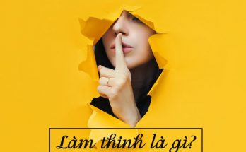 Làm thinh có nghĩa là im lặng, giả vờ không biết gì