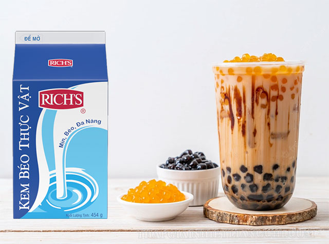 Rich lùn dùng phổ biến trong pha chế trà sữa